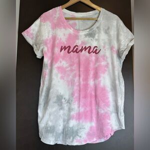 CELEBRATE Mother’s Day Pink and Gray Tie-Dye 'Mama' T-Shirt